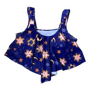 Dressfo : celestial ruffled tankini top